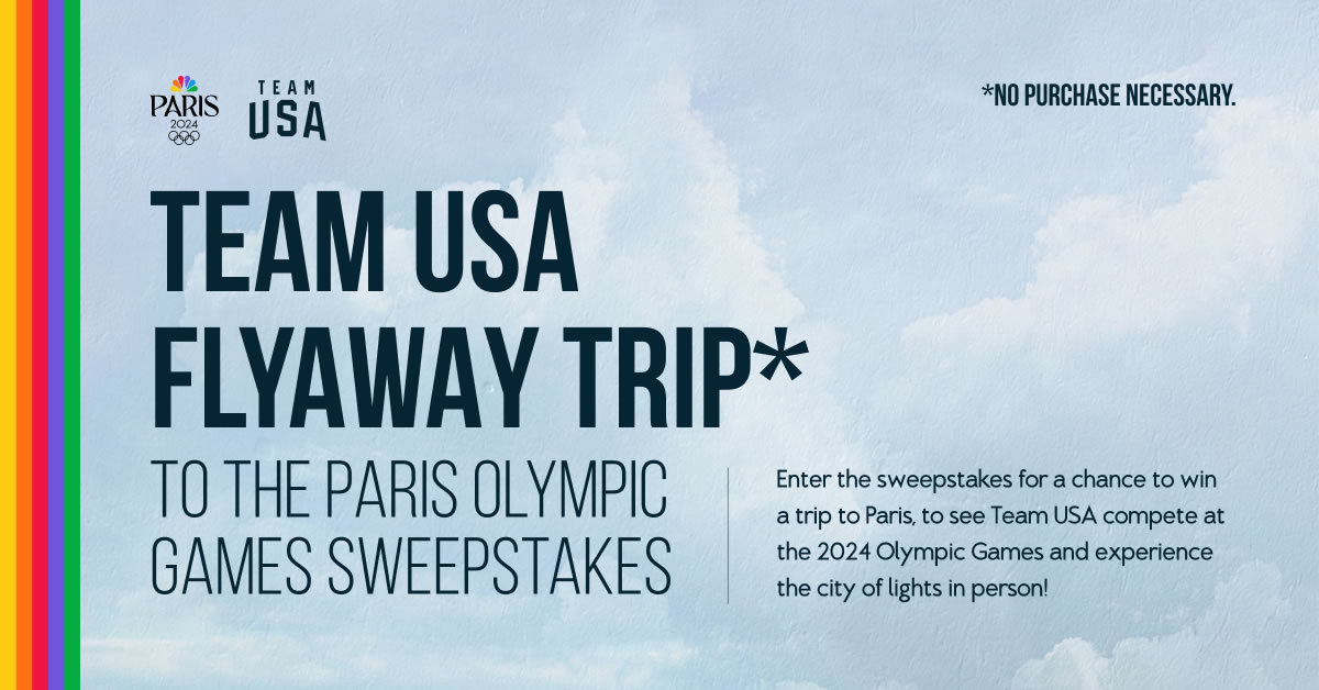 Team USA Paris 2024 Sweepstakes